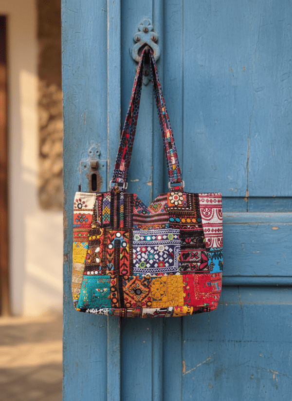 Ancient balochi Patch Legacy Handbag